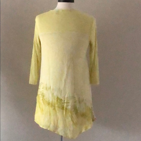 H for Halston asymmetrical sheer lined top - Picture 5 of 10